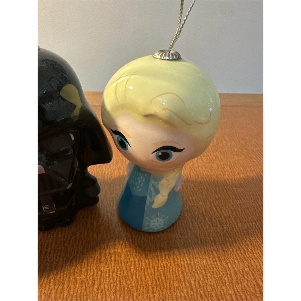 Hallmark DC Comics BATMAN, DARTH VADER, ELSA Puffy 3D‎ Christmas Tree Ornament